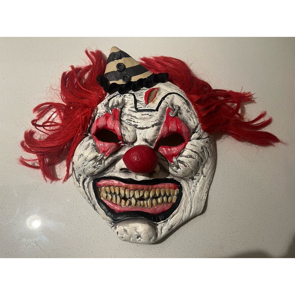 Halloween Rubber Face Mask Clown Scary Joker - Fast Shipping!